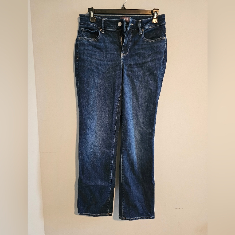 NYDJ Marilyn Straight Jeans | Dark Wash | Size 4